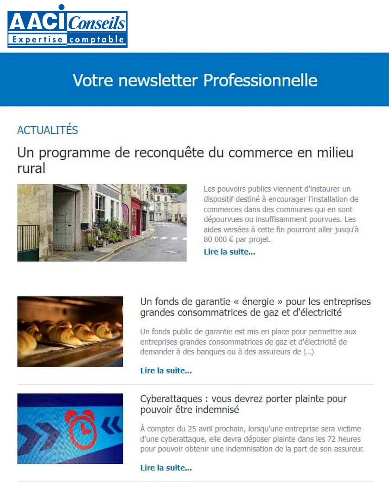Votre newsletter